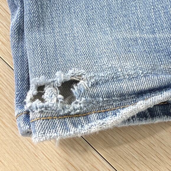 Y2k Distressed Flare Jeans Rockstar Girlfriend Trashy Coastal Cowgirl 25 27 x 31 - Picture 11 of 12